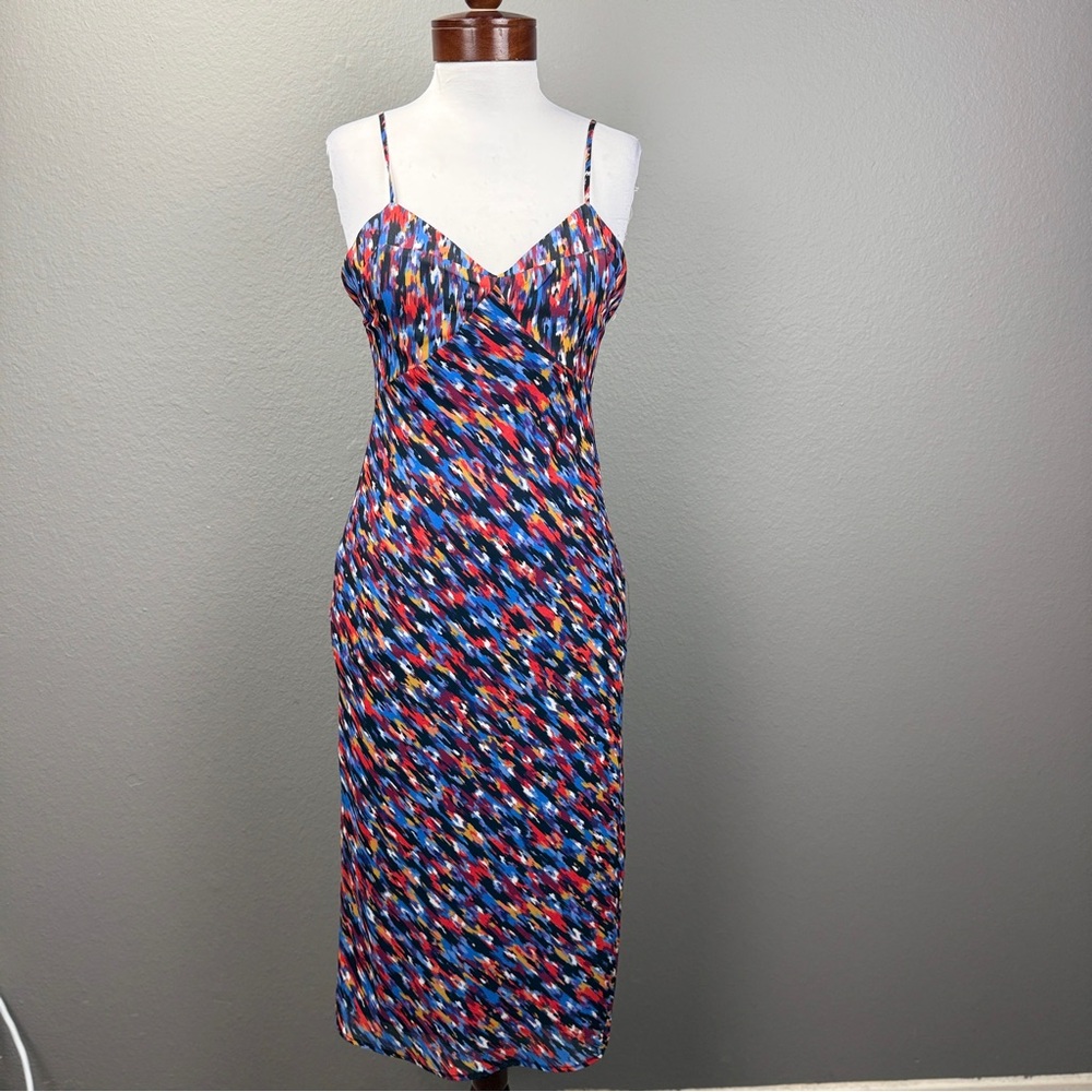House of Harlow X Revolve Gemma Multi-color Abstract print Dress Open back Sz S